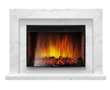 Камин Electrolux Simple 25 белый мрамор с очагом EFP/P - 2720RLS