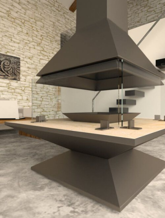 Камин островной CAN