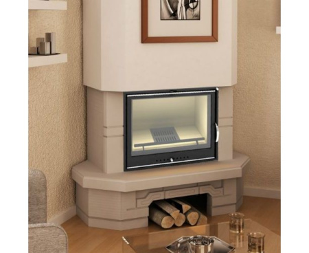 Камин Мета Акцент с топкой Эльба АКВА 700Ш угловой