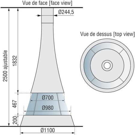 Камин Bordelet Linea 914 Центральный со стеклом Камин Bordelet Linea 914 Центральный со стеклом