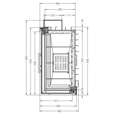 Топка Palazzetti Sunny Fire 80 DX