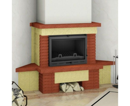 Камин Мета Аккорд с топкой Оптима 701Ш АКВА угловой