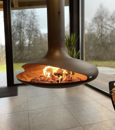 Камин подвесной с вращающейся топкой ELLIPS 1.0 m