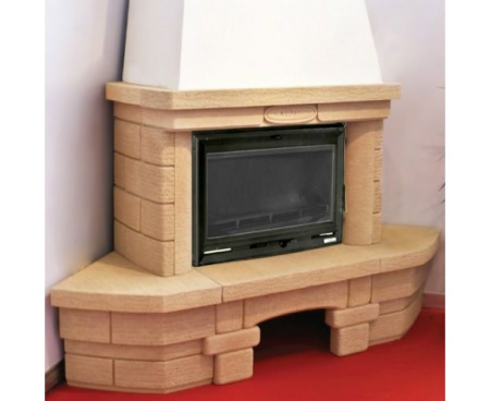 Камин Мета Альт с топкой Аксиома угловой