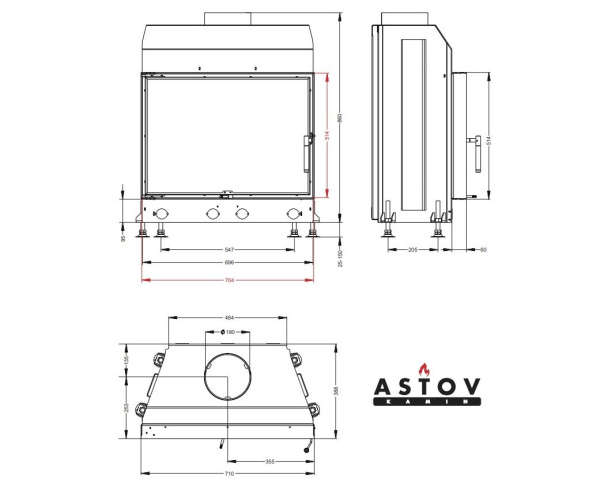 Топка Астов (Astov) М 700 Б