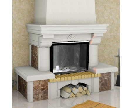 Камин Мета Ноктюрн имперадор 800 с топкой Камилла 800П